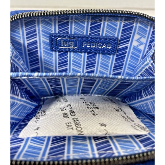 NWT Lug Pedicab Wallet Vegan Matte Luxe VL RFID Sapphire Blue Wristlet ORG $68 - Picture 9 of 15